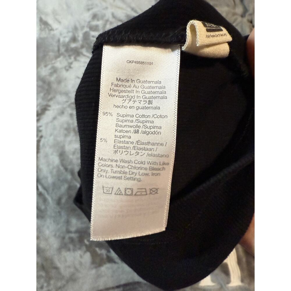NWT Madewell Size XS Black (Re)generative Cotton Ribbed‎ Scoopneck Tank Y2K - Picture 4 of 6